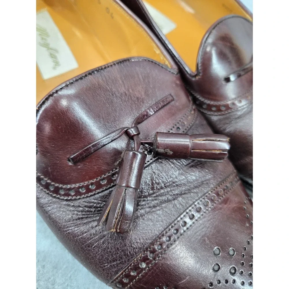 Mezlan Mens Havana Penny Loafer Brown Dress Shoes Size 8M